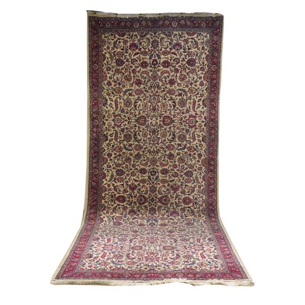 A KASHAN  KELLEH CARPET, PERSIAN