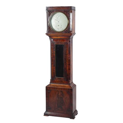 AN EARLY VICTORIAN MAHOGANY HIGH_QUALITY UNUSUAL REGULATOR