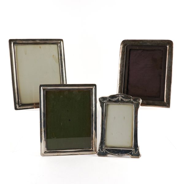 FOUR SILVER MOUNTED PHOTOGRAPH FRAMES (4)