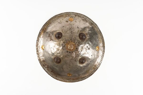 AN INDO-PERSIAN DAMASCENED STEEL DHAL SHIELD