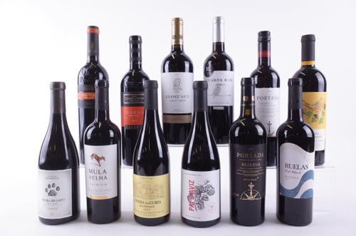 TWELVE BOTTLES PORTUGUESE RED WINE