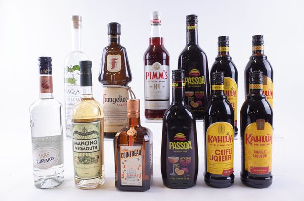 TWELVE BOTTLES VARIOUS LIQUEURS