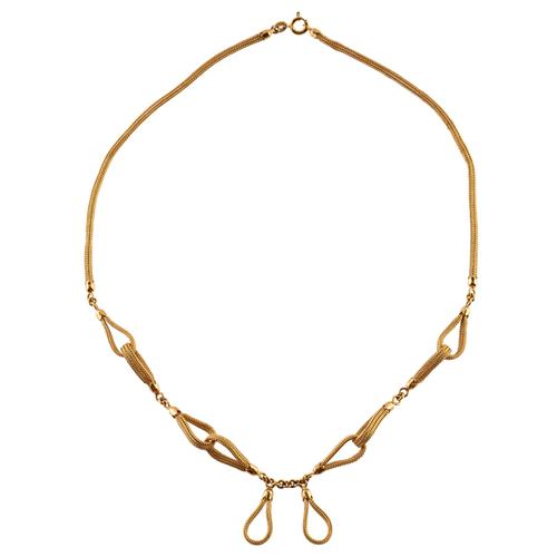 A FANCY GOLD NECKLACE