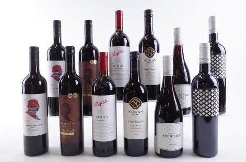 TWELVE BOTTLES AUSTRALIAN RED WINE