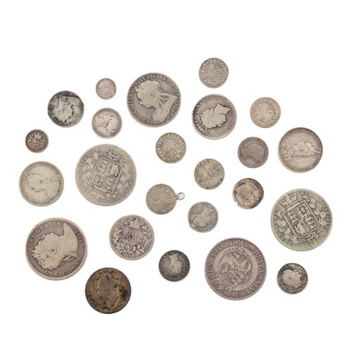 A GROUP OF PRE-1920 BRITISH SILVER COINS (24)