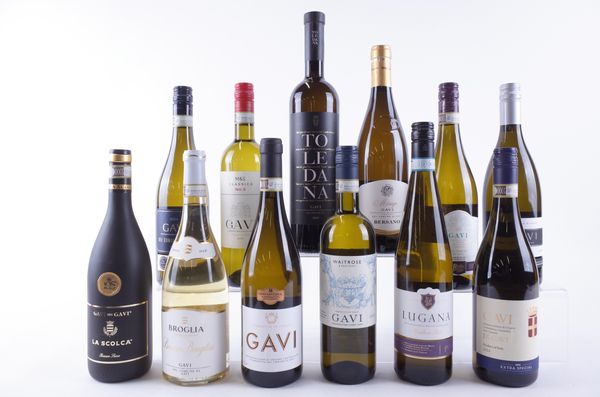 ELEVEN BOTTLES GAVI AND ONE LUGANA
