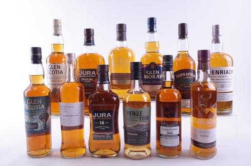 TWELVE BOTTLES SINGLE MALT SCOTCH WHISKY