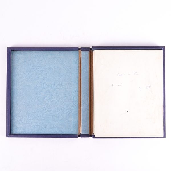 RAVEN, Simon (1927-2001). The original autograph manuscript of the first three chapters of the novel "Friends in Low Places", written in blue ink on the rectos only of 174-pages, with a typed covering letter from the author, contained in a cloth box.