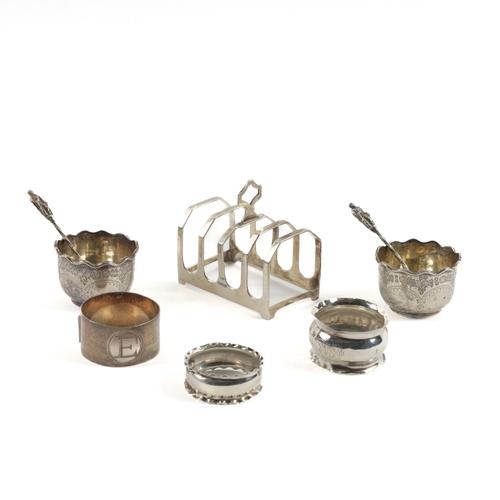 A GROUP OF SILVER (8)