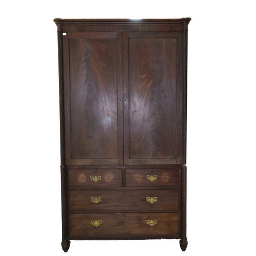 A 19TH CENTURY SCOTTISH LINEN PRESS