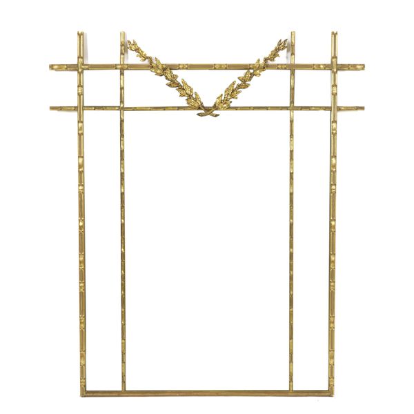 A 20TH CENTURY GILT FRAMED MARGINAL WALL MIRROR