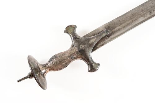 A INDO-PERSIAN TALWAR WITH SUNBURST DISC POMMEL