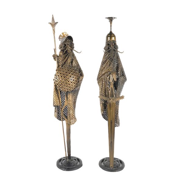 TWO SCRAP METAL FIGURES (2)