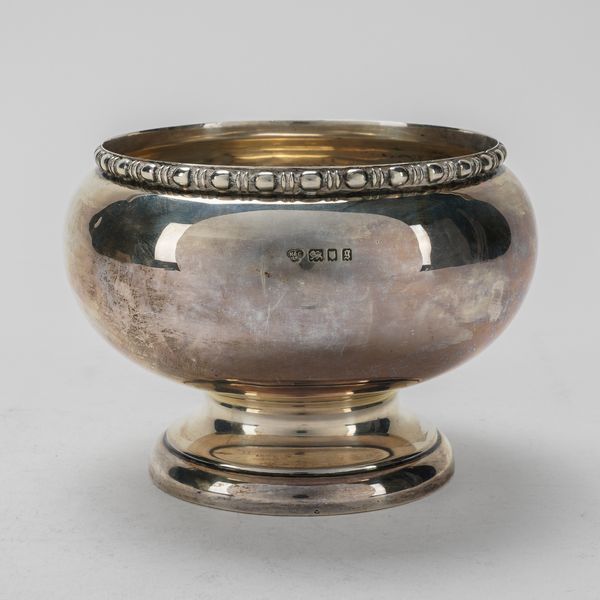 A SILVER ROSE BOWL