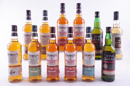 TWELVE BOTTLES WHISKY