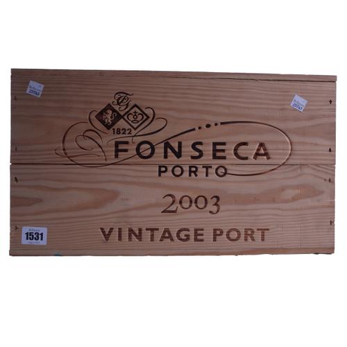 TWELVE BOTTLES FONSECA, VINTAGE PORT 2003