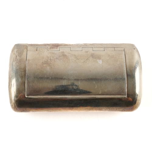 A GEORGE III SILVER SNUFF BOX