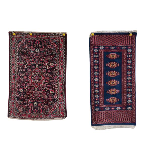 A HAMADAN RUG AND TWO OTHERS (3)