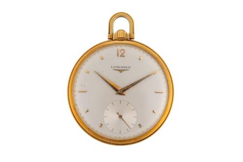 A LONGINES OPENFACED POCKET WATCH (2)