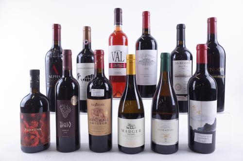 SEVEN BOTTLES VARIOUS RED, TWO WHITE AND ONE ROSÉ WINE