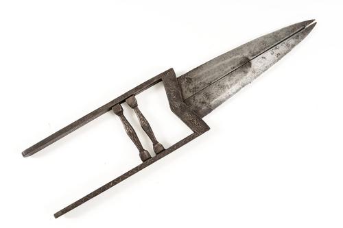 A RARE INDO-PERSIAN TRIPLE-BLADE KATAR