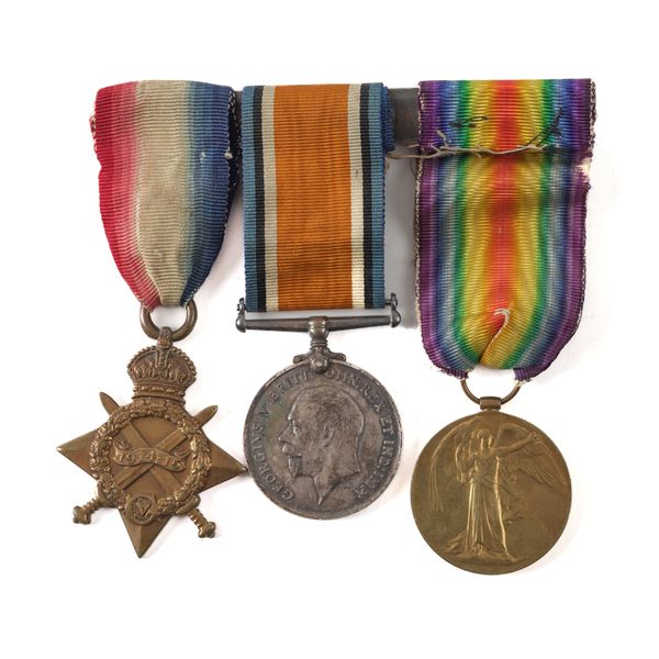 A GROUP OF THREE FIRST WORLD WAR MEDALS