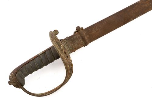 A VICTORIAN 1827 PATTERN RIFLE OFFICERS SWORD