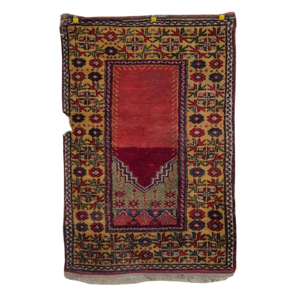 A BERGAMA PRAYER RUG, TURKISH