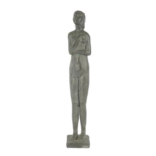 FRED KORMIS (POSSIBLY GERMAN, 1897-1986): A PATINATED BRONZE STANDING FIGURE