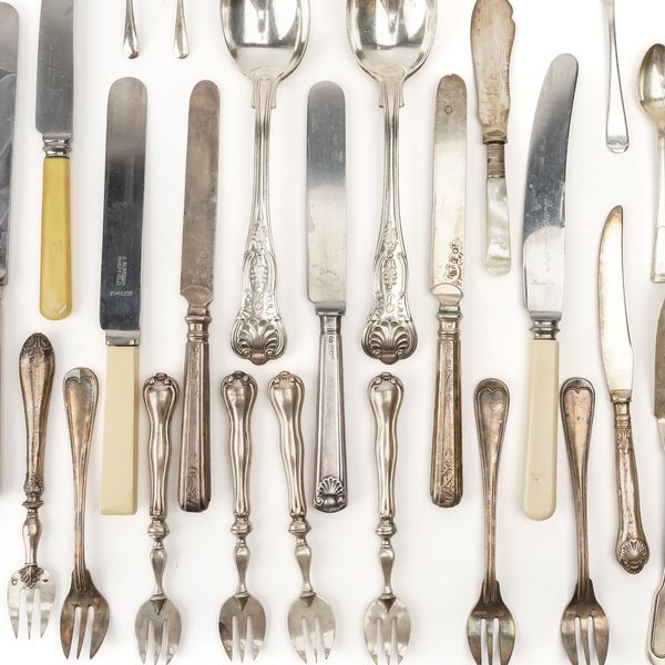 A LARGE QUANTITY OF FOREIGN AND PLATED TABLE FLATWARE QTY)