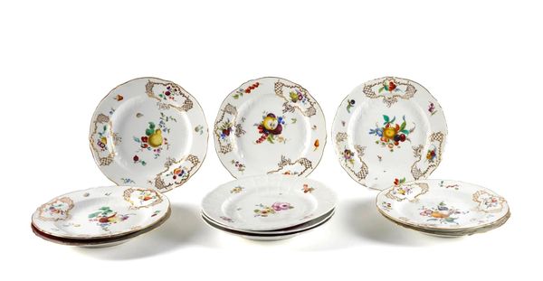 SEVEN MEISSEN PLATES (10)