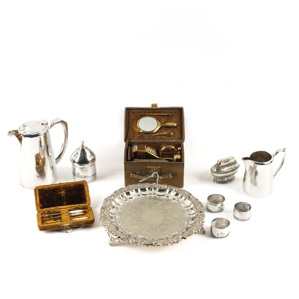 A GROUP OF FOREIGN AND PLATED WARES AND FURTHER ITEMS (10)