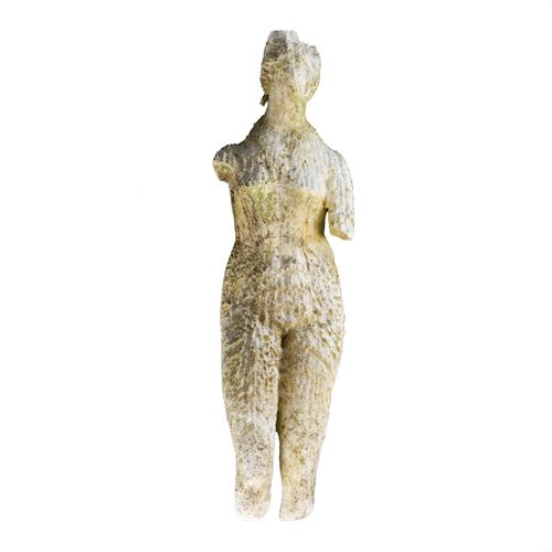 A MARBLE FIGURE FRAGMENT, POSSIBLY VENUS DE MEDICI