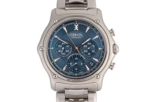 AN EBEL 1911 AUTOMATIC CHRONOGRAPH WATCH (2)