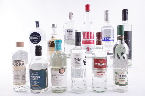 TWELVE BOTTLES VODKA