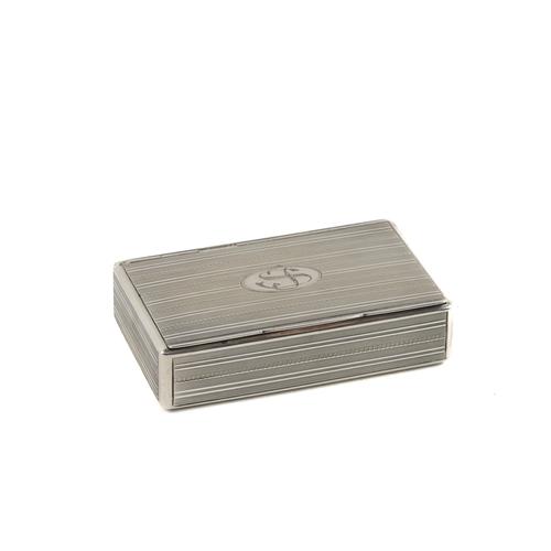 A SWEDISH RECTANGULAR SNUFF BOX