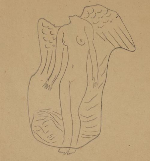 ATTRIBUTED TO CECIL COLLINS (BRITISH, 1908-1989) (2)