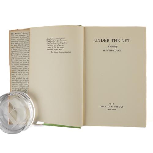 MURDOCH, Iris (1919-99). Under the Net, London, 1954, 8vo, original bright green cloth, dust-jacket (small piece torn away from the backstrip). FIRST EDITION of the author's first novel. RARE.