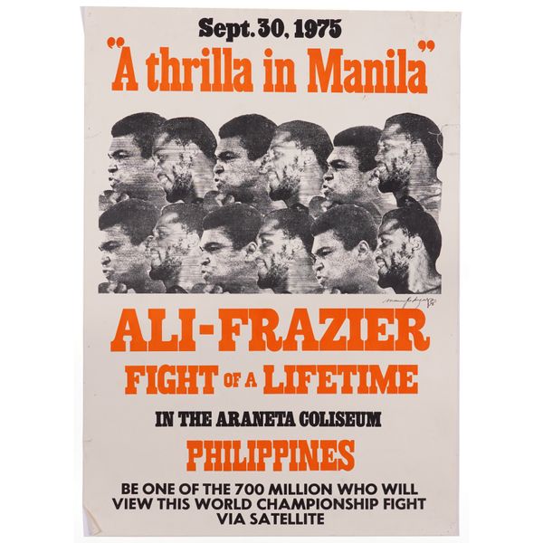 "A THRILLA IN MANILA” POSTER