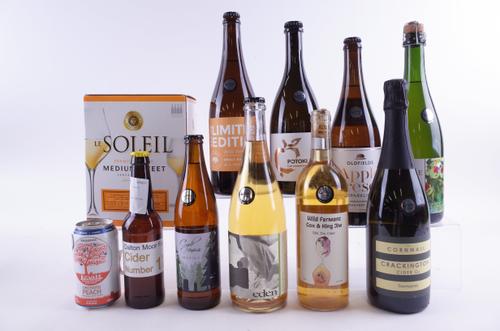 NINE BOTTLES, ONE CAN AND ONE BOX CIDER AND PERRY