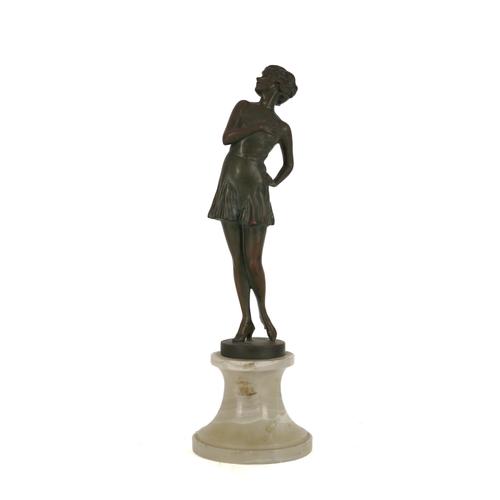 JOHANNA MEIER MICHEL (AUSTRIA, 1876-1945): AN ART DECO BRONZE FIGURE OF THE ACTRESS LILI DAMITA