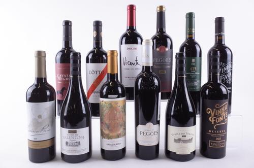 TWELVE BOTTLES PORTUGUESE RED WINE
