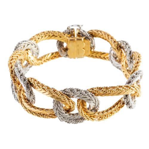A KUTCHINSKY BICOLOUR GOLD BRACELET