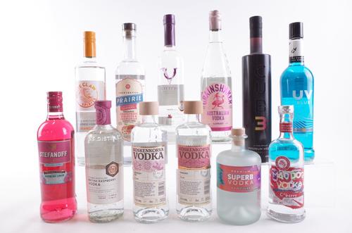TWELVE BOTTLES FLAVOURED VODKA