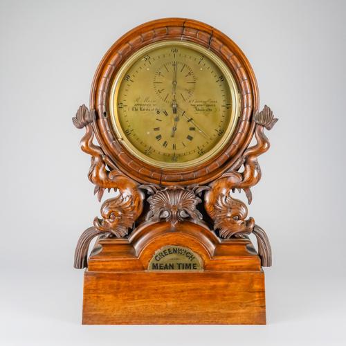 A VICTORIAN WALNUT REGULATOR