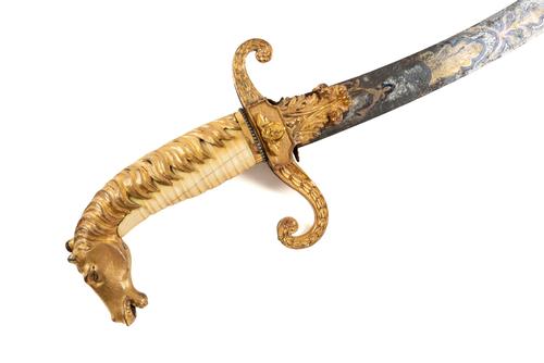A BRITISH OFFICER’S GILT-HILT PRESENTATION SABRE