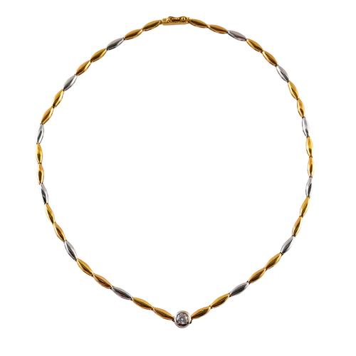 A DIAMOND BICOLOUR NECKLACE