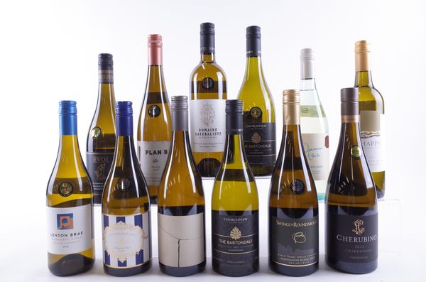 TWELVE BOTTLES AUSTRALIAN WHITE WINE