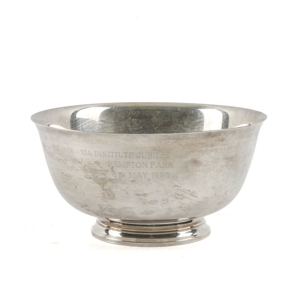 A TIFFANY AND CO SILVER TROPHY BOWL