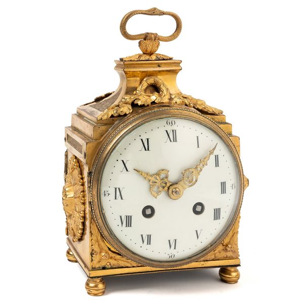 AN ORMOLU PENDULE D’OFFICIER STRIKING CLOCK